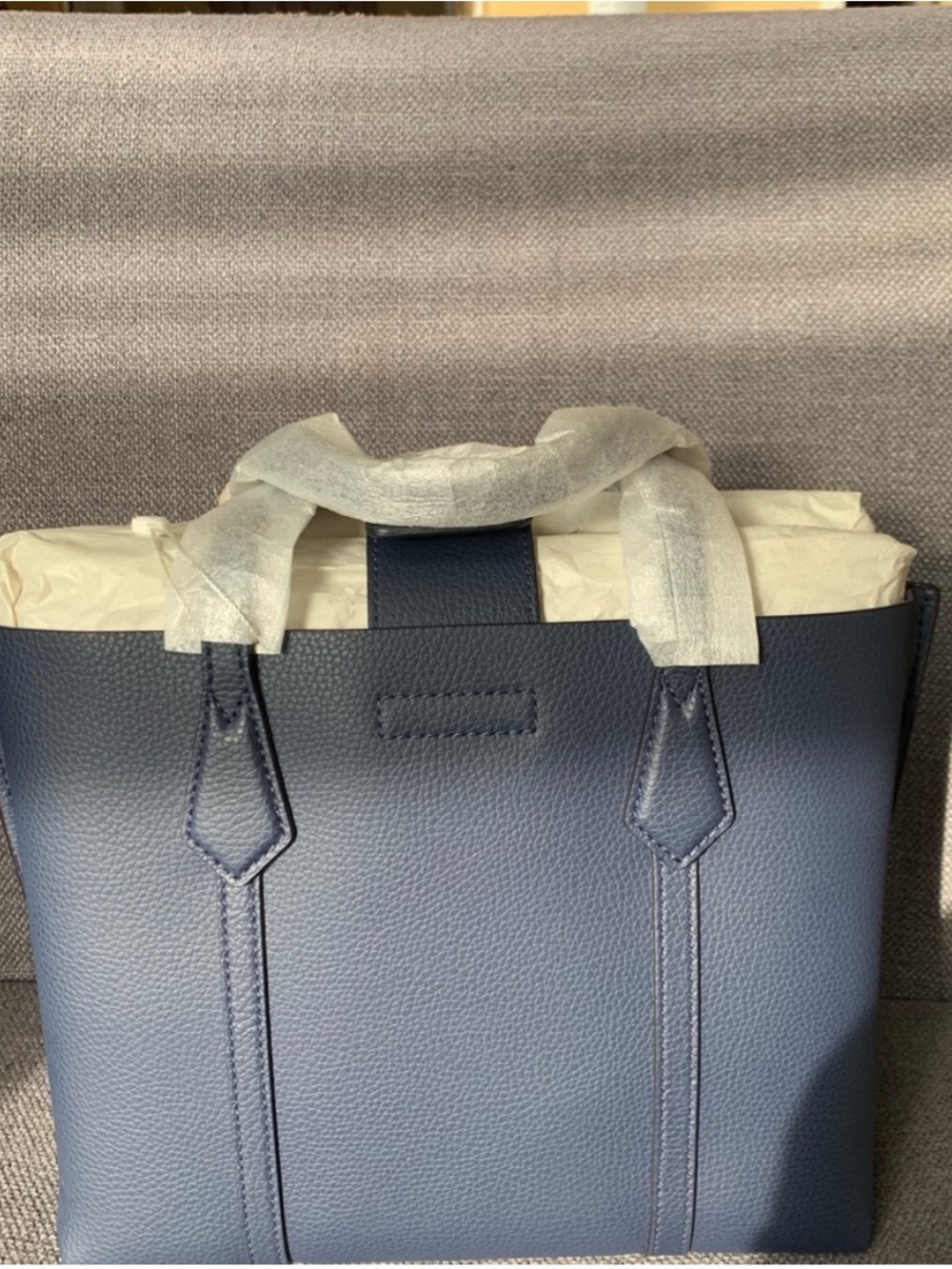 New 56249 Tory Burch Perry Small Triple Compartment Tote Shoulder Bag Brilliant - Picture 3 of 10
